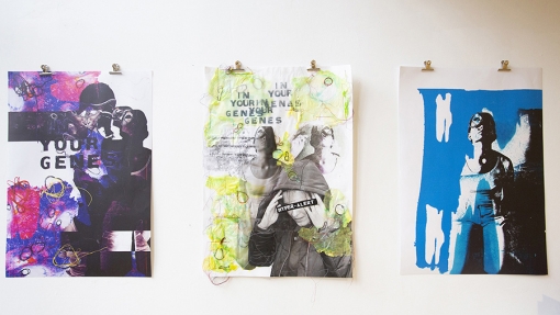 Visual art work on display 