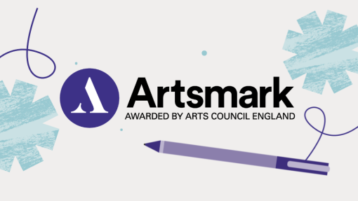 Abstract design of the Artsmark logo 