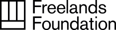 Black Logo that says Freelands Foundation 