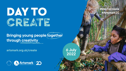 Young person getting creative and building things in the woods