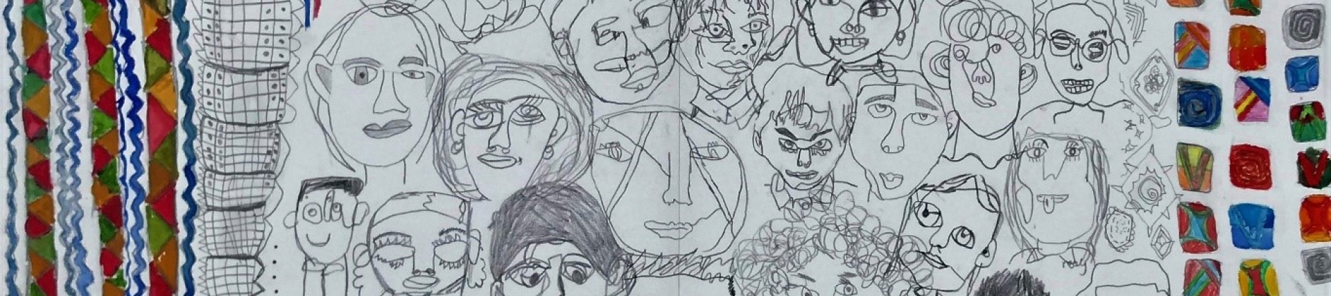 how pupils see themselves through mixed media aiming to celebrate their varied cultural heritages.