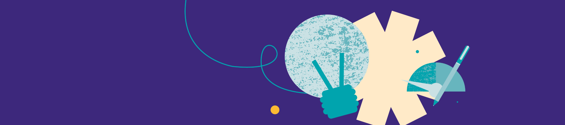 Illustration of a lightbulb and a lever