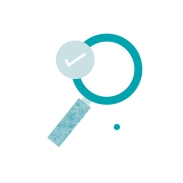 Illustration of a magnifying glass —symbolizing reflection or personal evaluation